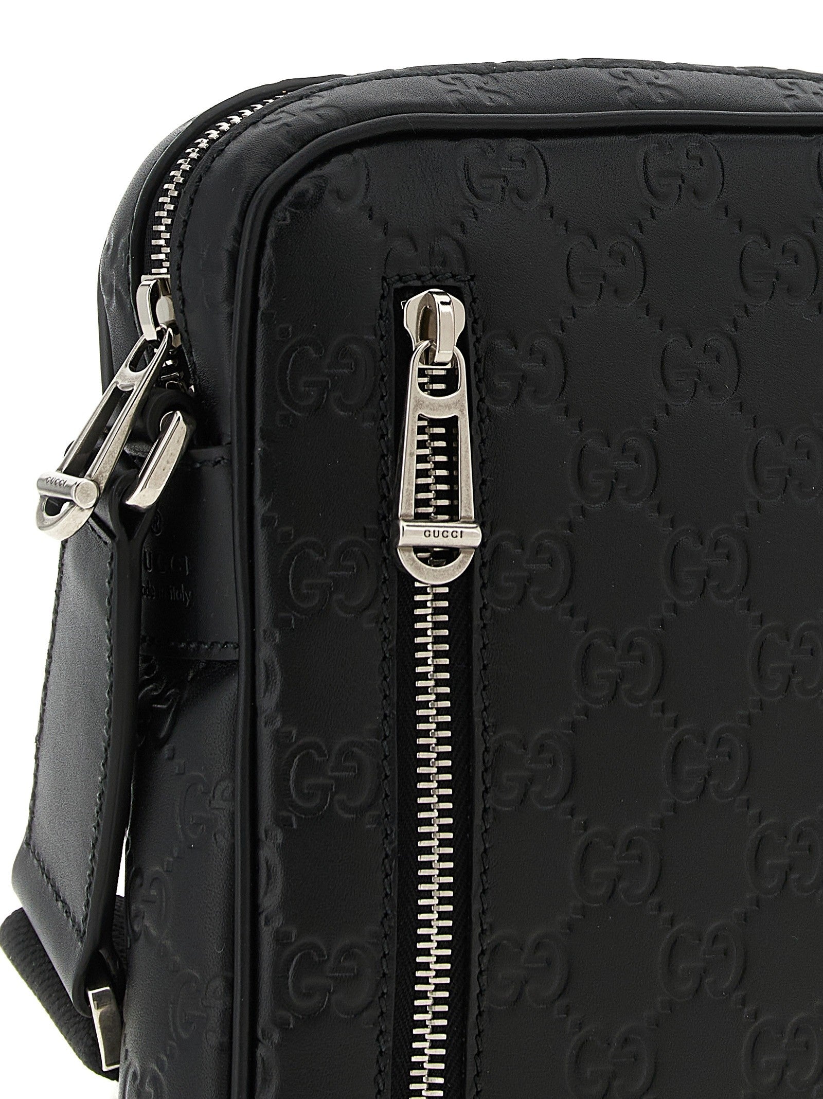 Gucci GG Emblem Small Crossbody Bag Black