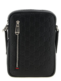 Gucci GG Emblem Small Crossbody Bag Black