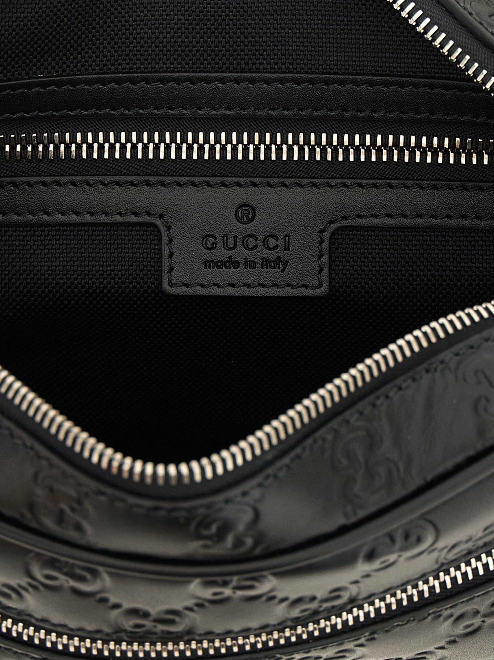 Gucci GG Emblem Small Crossbody Bag Black