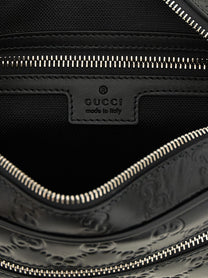 Gucci GG Emblem Small Crossbody Bag Black