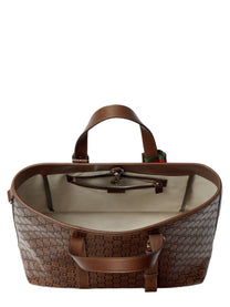 Gucci Men's GG Emblem Tote Bag Brown