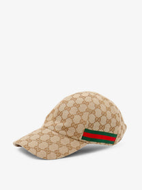 Gucci Men's GG Fabric Baseball Hat Beige