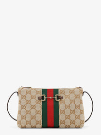 Gucci Women's GG Fabric Crossbody Beige
