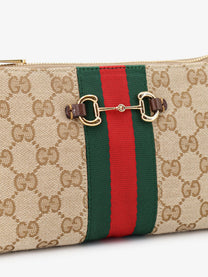Gucci Women's GG Fabric Crossbody Beige