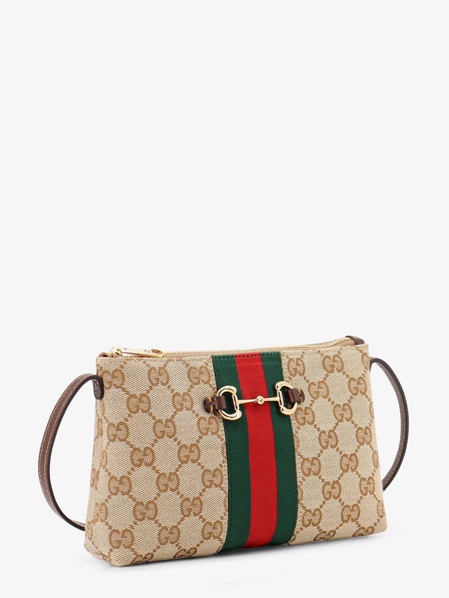 Gucci Women's GG Fabric Crossbody Beige