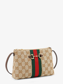 Gucci Women's GG Fabric Crossbody Beige