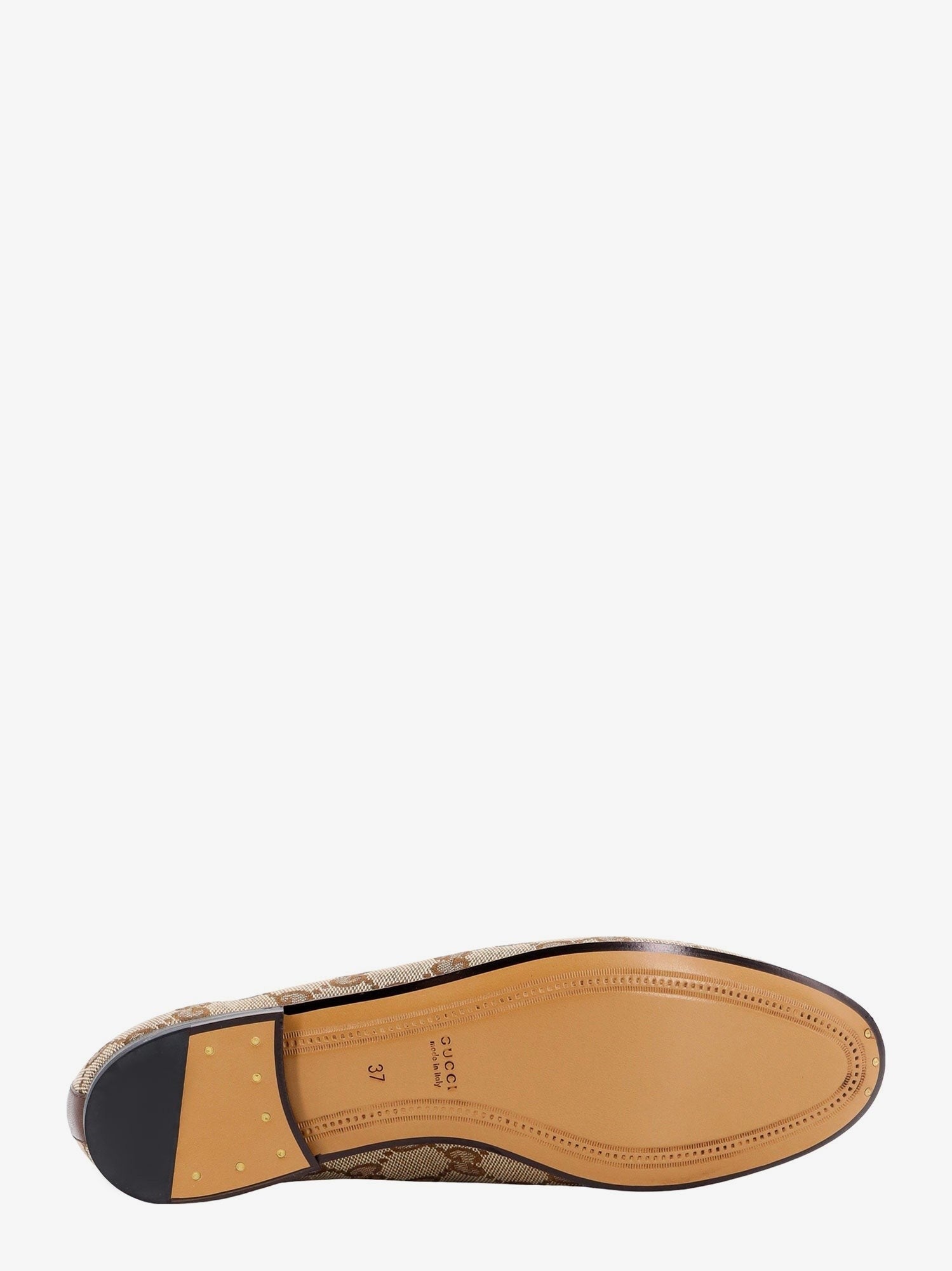 Gucci Women's GG Fabric Jordaan Loafers Beige