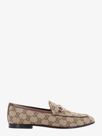 Gucci Women's GG Fabric Jordaan Loafers Beige