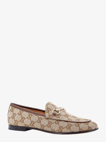 Gucci Women's GG Fabric Jordaan Loafers Beige