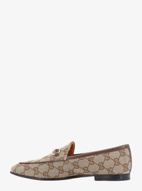 Gucci Women's GG Fabric Jordaan Loafers Beige