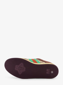 Gucci Men's GG Fabric Leather Sneakers Multicolor