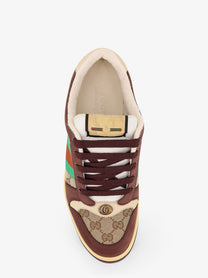 Gucci Men's GG Fabric Leather Sneakers Multicolor