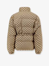 Gucci Women's GG Fabric Padded Jacket Beige