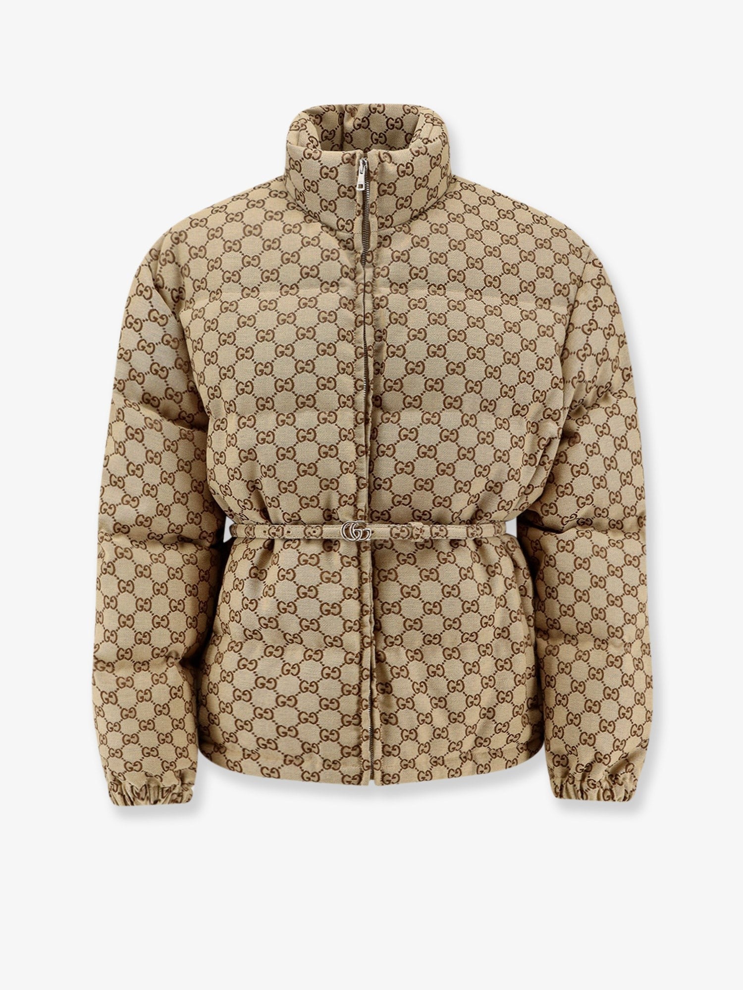Gucci Women's GG Fabric Padded Jacket Beige