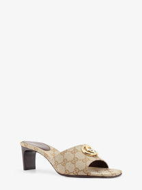 Gucci Women's GG Fabric Sandals Beige