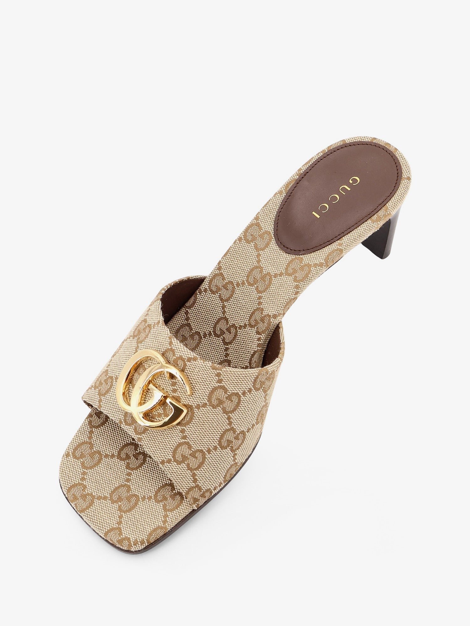 Gucci Women's GG Fabric Sandals Beige