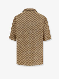 Gucci Men's GG Fabric Shirt Beige