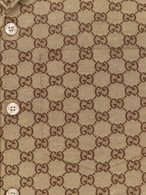 Gucci Men's GG Fabric Shirt Beige