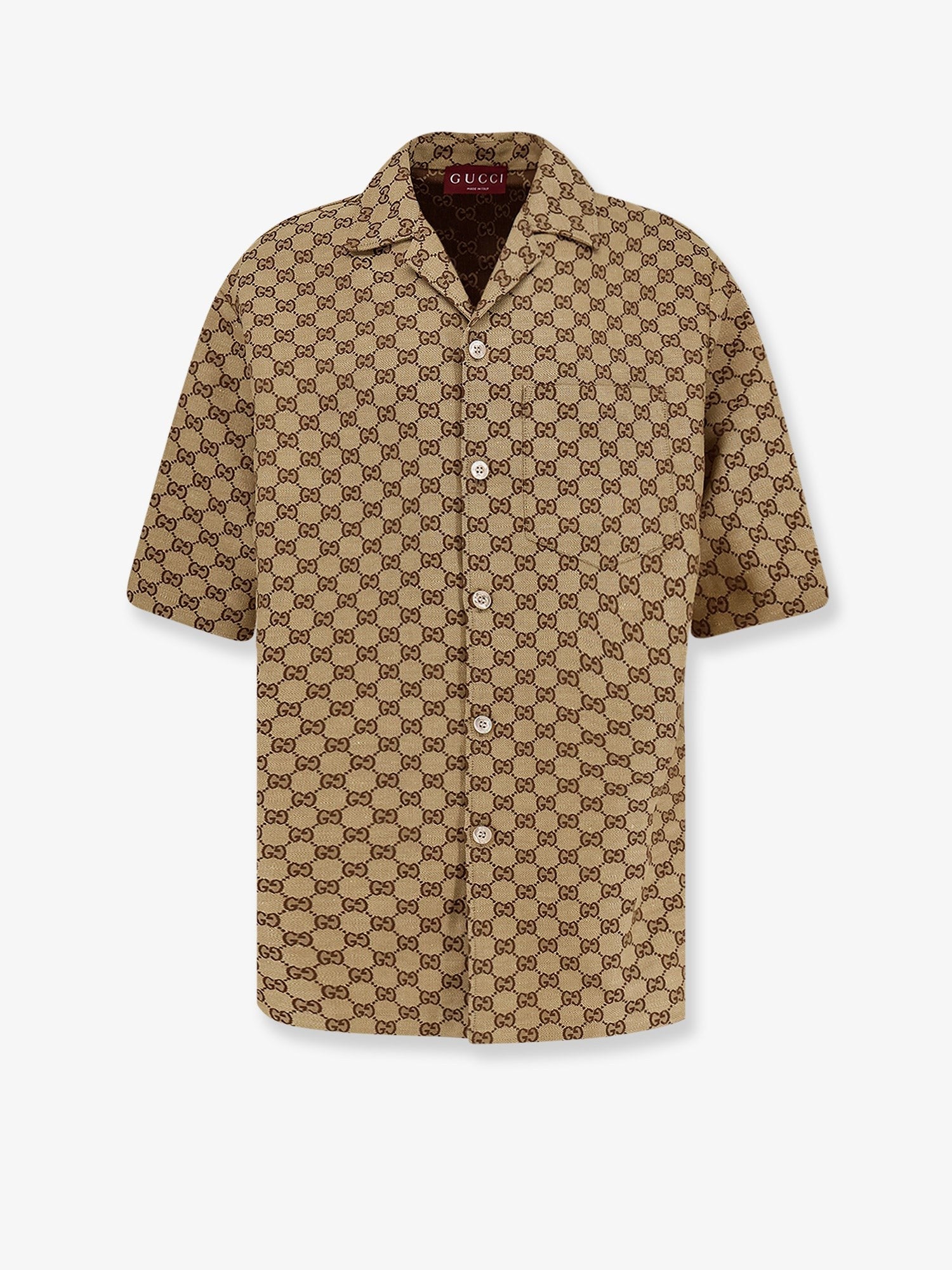 Gucci Men's GG Fabric Shirt Beige