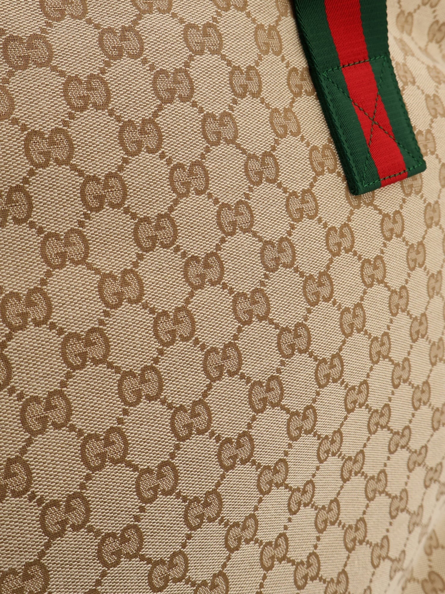 Gucci Men's GG Fabric Shopping Bag Beige
