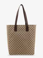 Gucci Men's GG Fabric Shopping Bag Brown, view 3