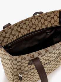 Gucci Men's GG Fabric Shopping Bag Brown