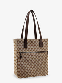 Gucci Men's GG Fabric Shopping Bag Brown