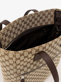 Gucci Men's GG Fabric Shopping Bag Brown