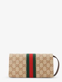Gucci Women's GG Fabric Shoulder Bag Beige