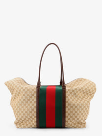 Gucci Men's GG Fabric Travel Bag Beige
