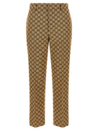 Gucci GG Fabric Trousers Beige