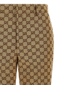 Gucci GG Fabric Trousers Beige