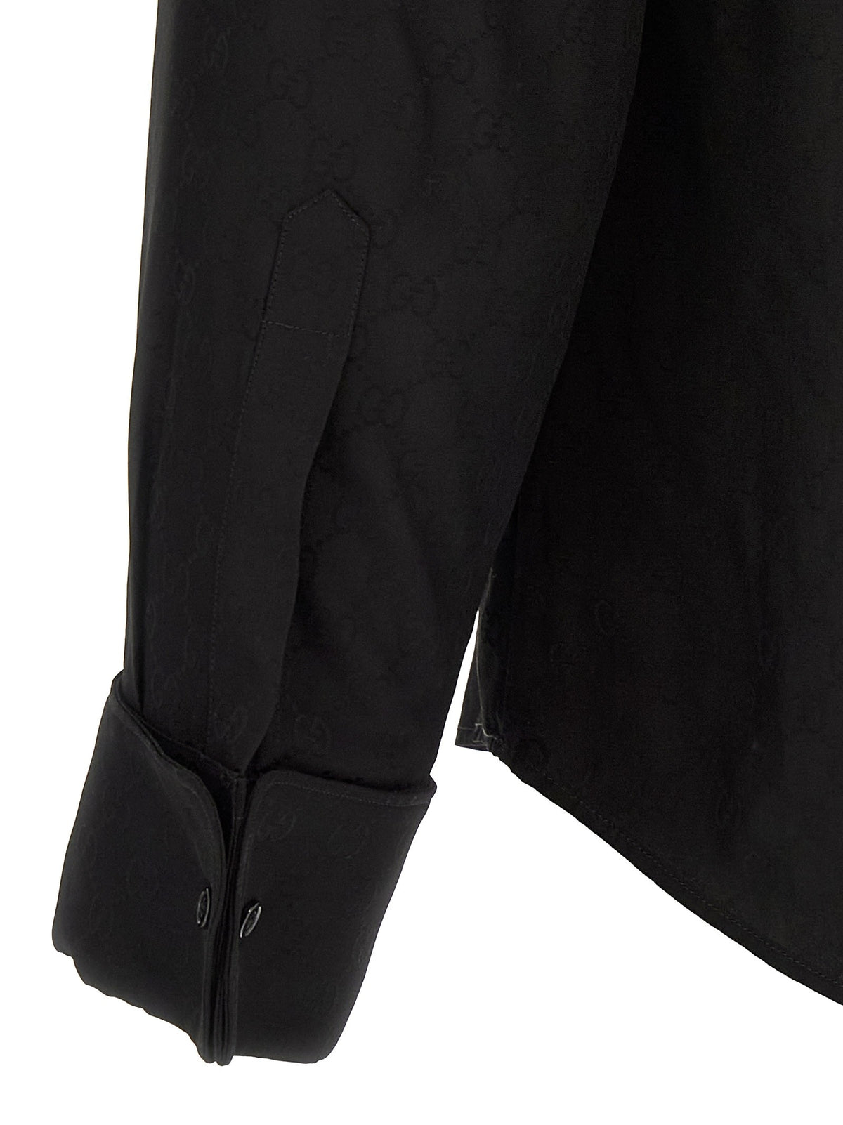 Gucci GG Fluid Fabric Shirt Black, view 4