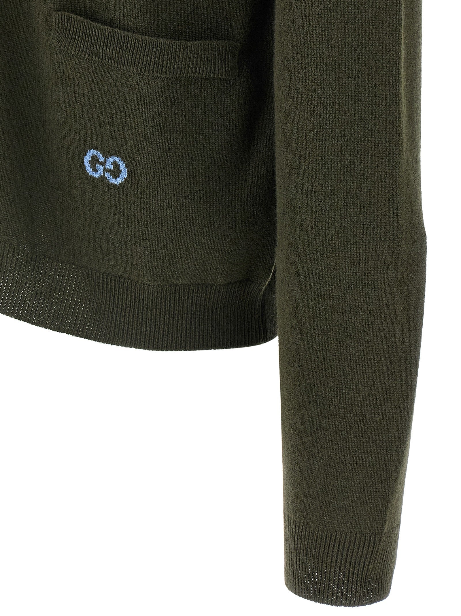 Gucci GG Intarsia Cardigan Green