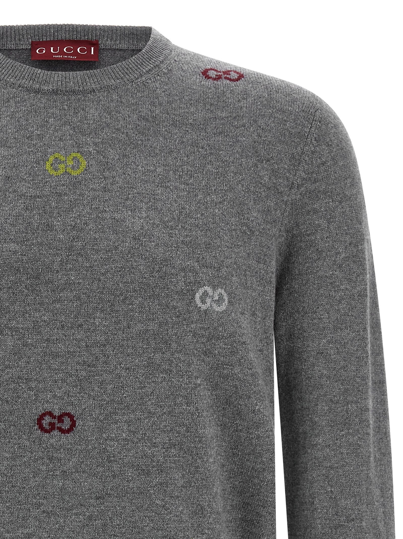 Gucci GG Intarsia Sweater Grey