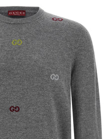 Gucci GG Intarsia Sweater Grey