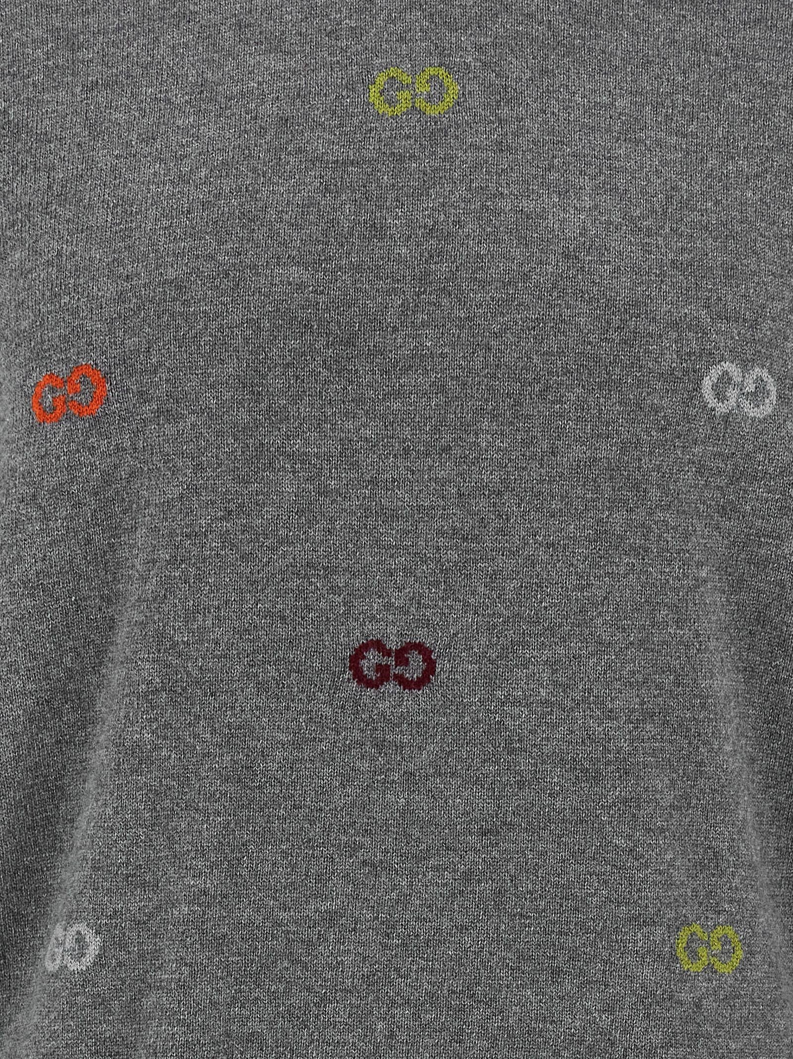Gucci GG Intarsia Sweater Grey
