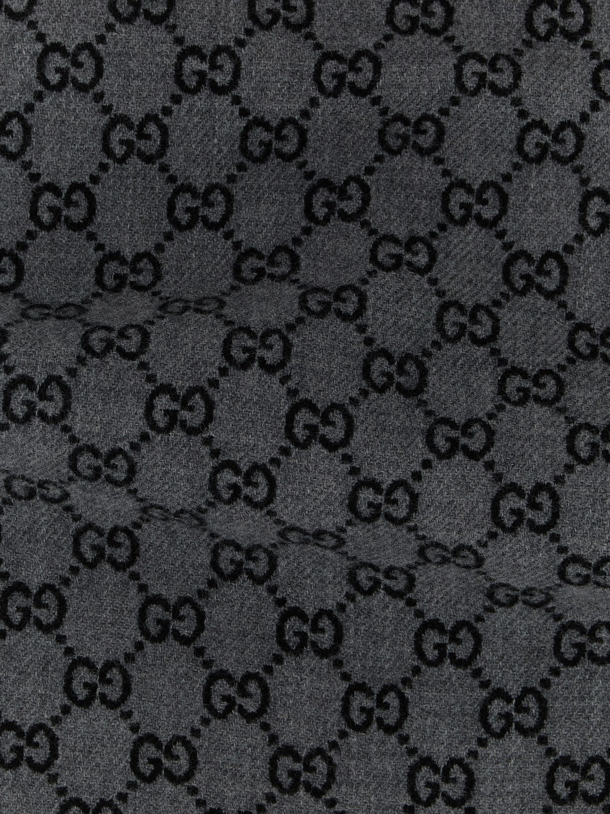 Gucci GG Jacquard Scarf Grey
