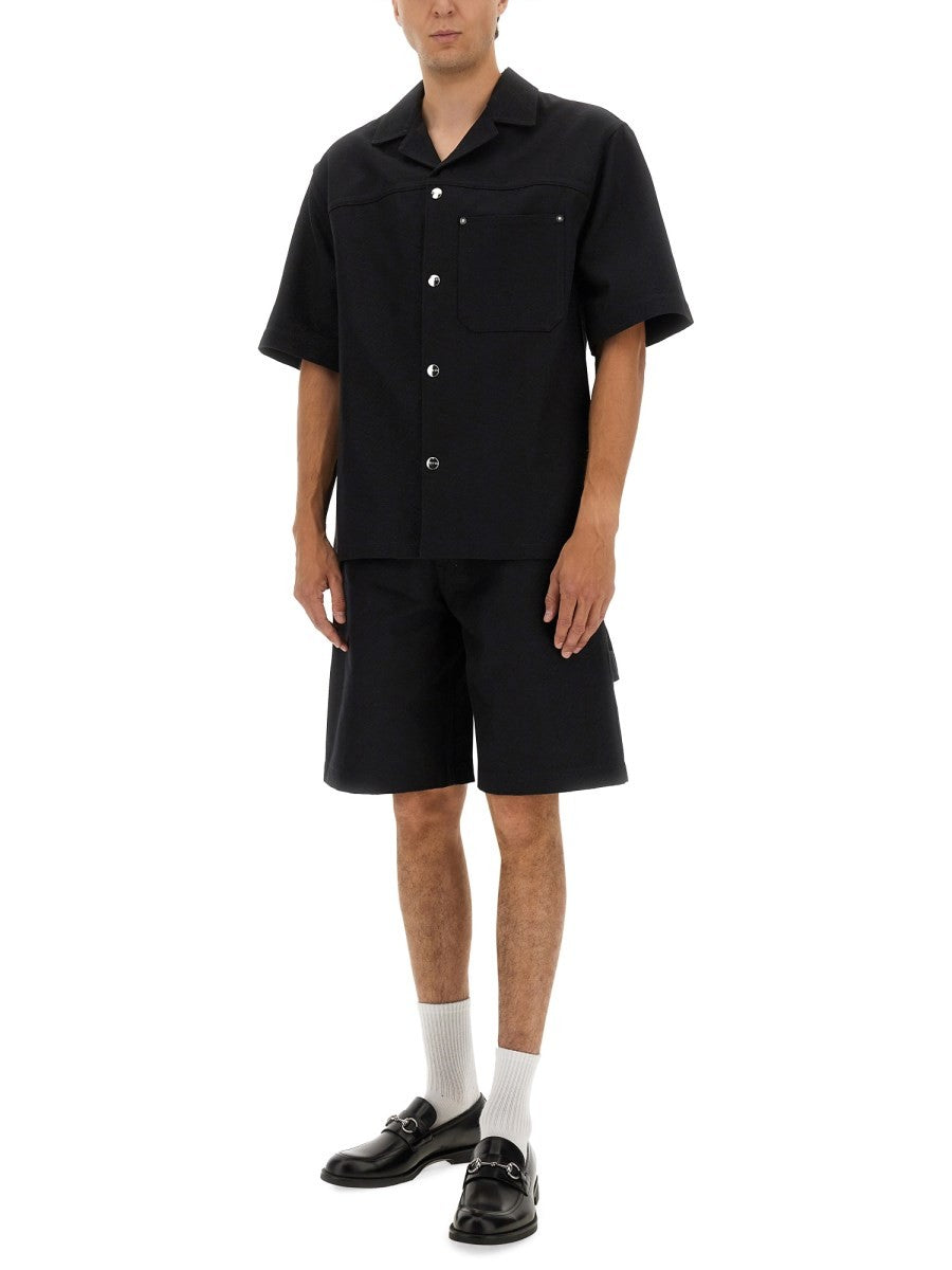 Gucci Men's GG Jacquard Shirt Black