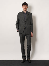 Gucci Men's GG Jacquard Silk Shirt Bronze