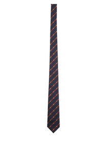 Gucci Men's GG Jacquard Tie and Stirrup Blue