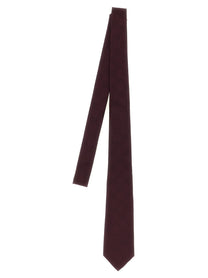 Gucci GG Jacquard Tie Red