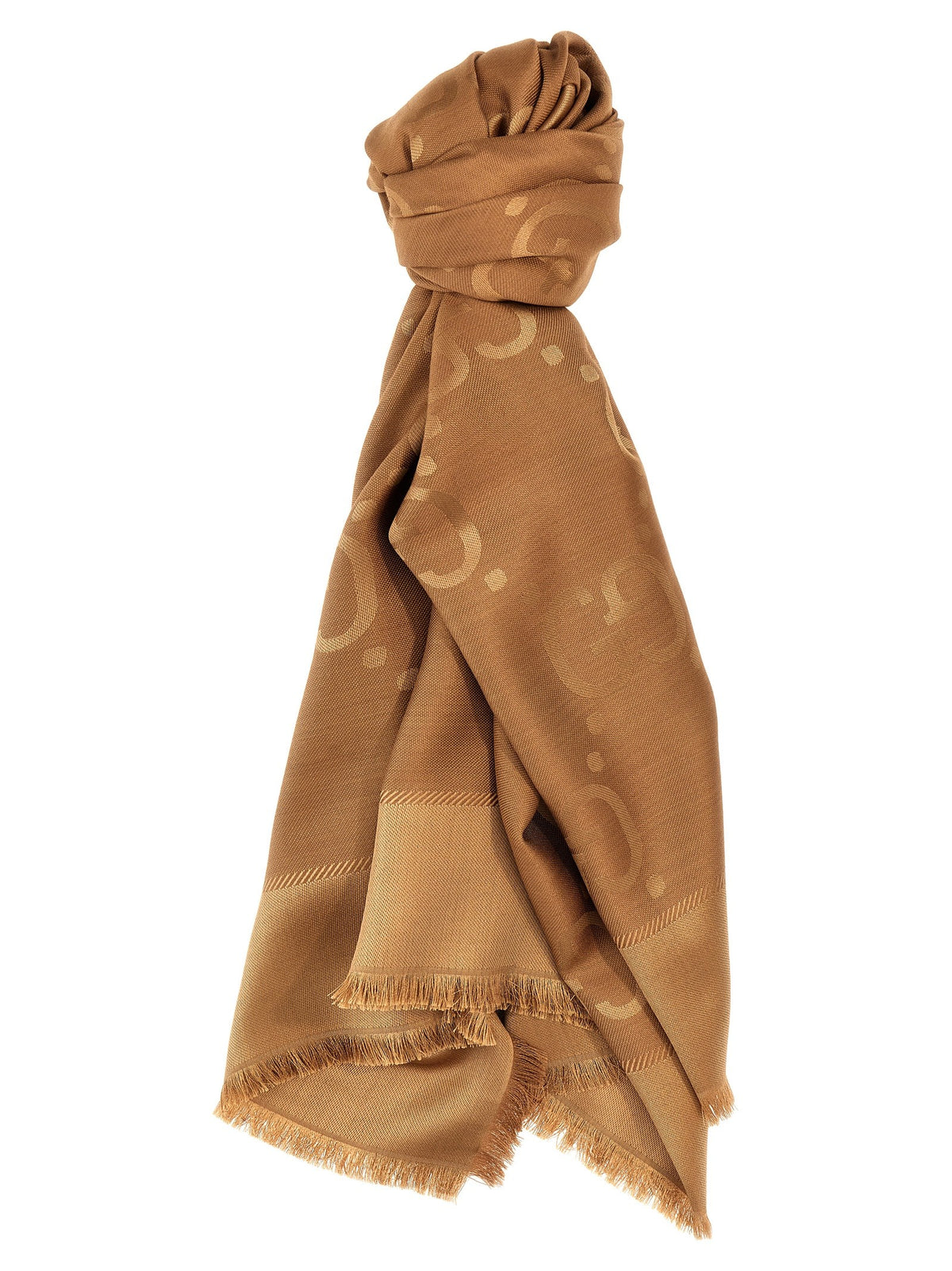 Gucci GG Jaquard Scarf Beige