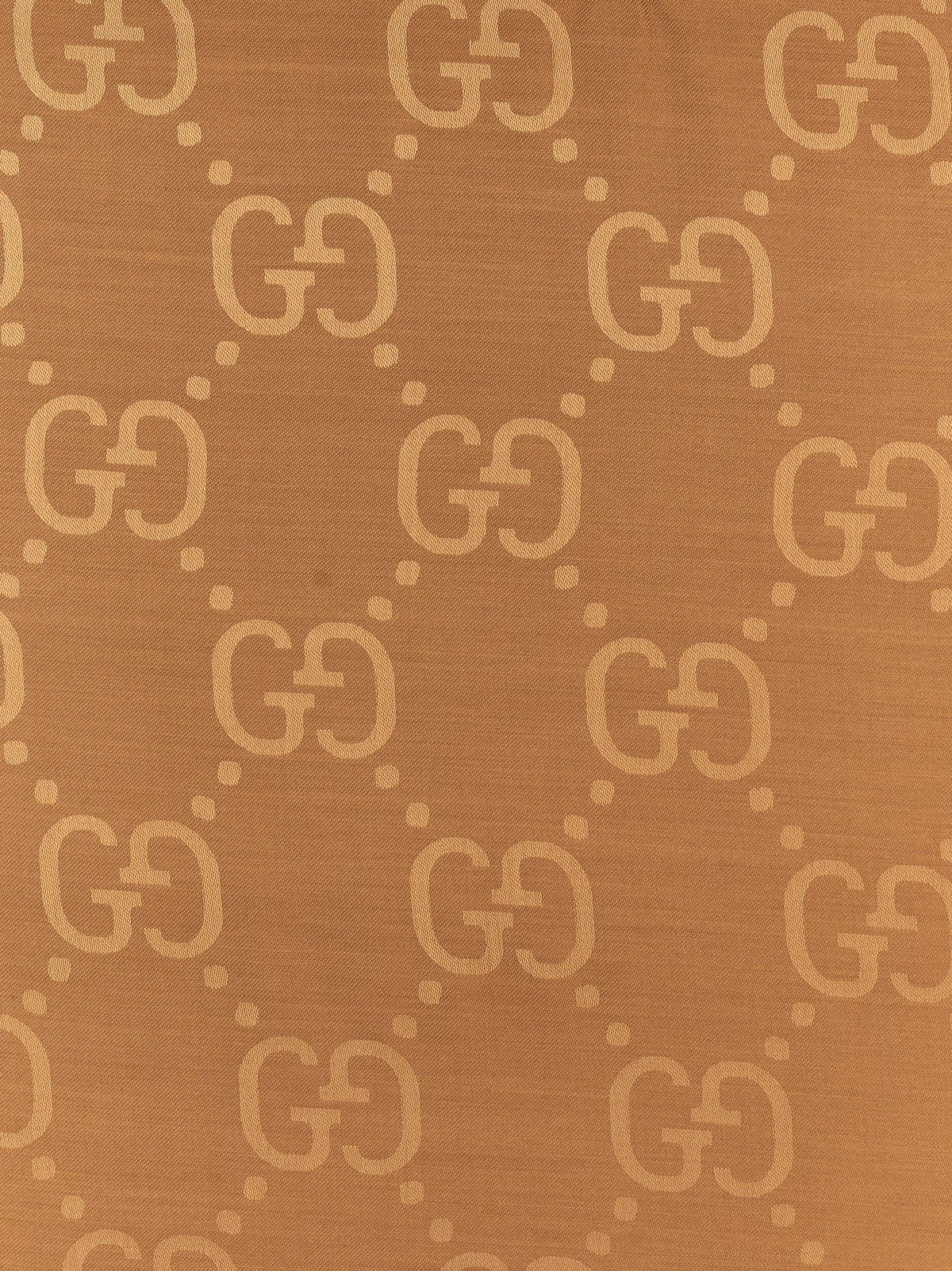 Gucci GG Jaquard Scarf Beige