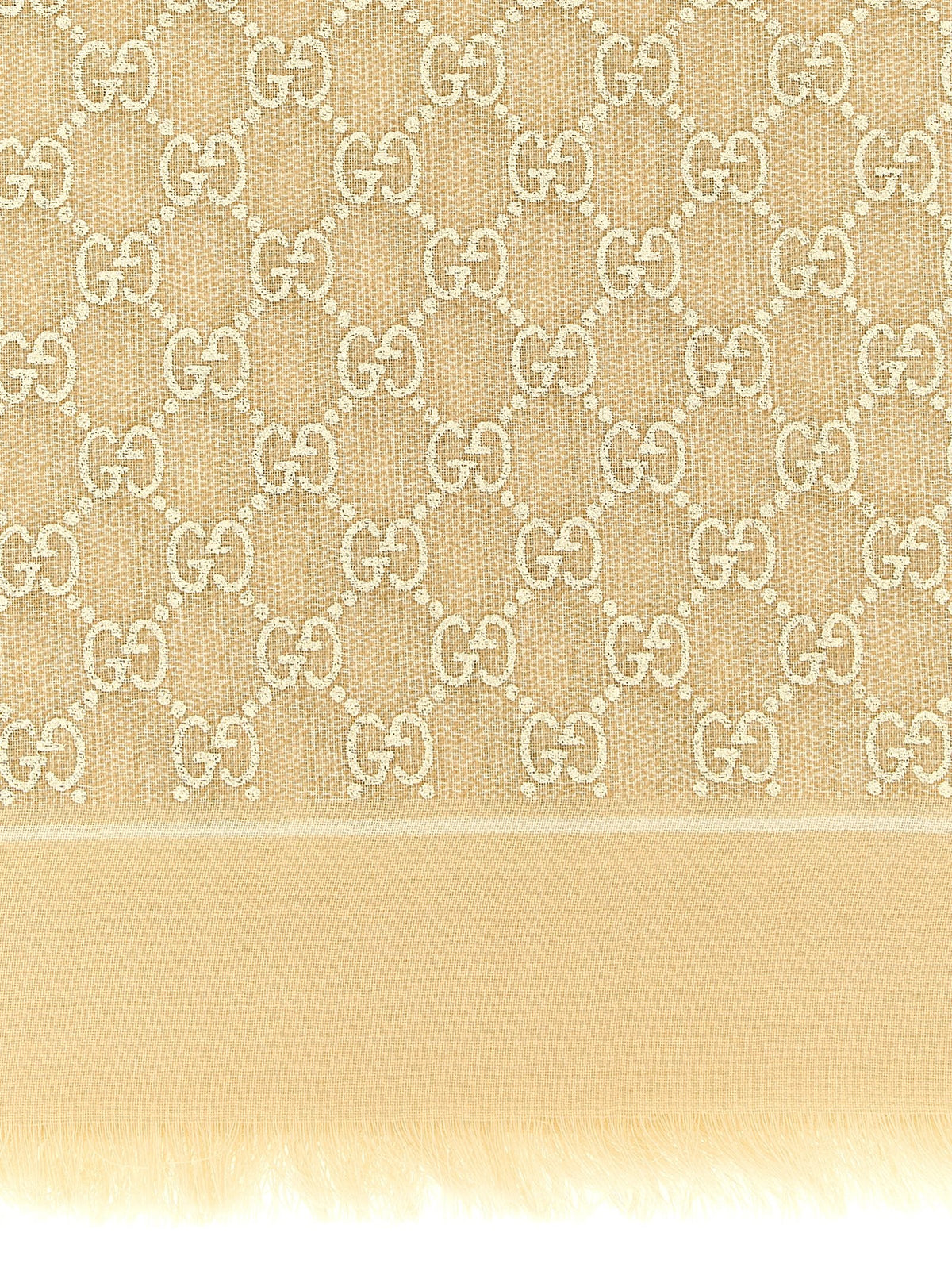 Gucci GG Lamé Shawl Beige