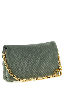 Gucci GG Large Suede Shoulder Bag Green