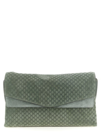 Gucci GG Large Suede Shoulder Bag Green