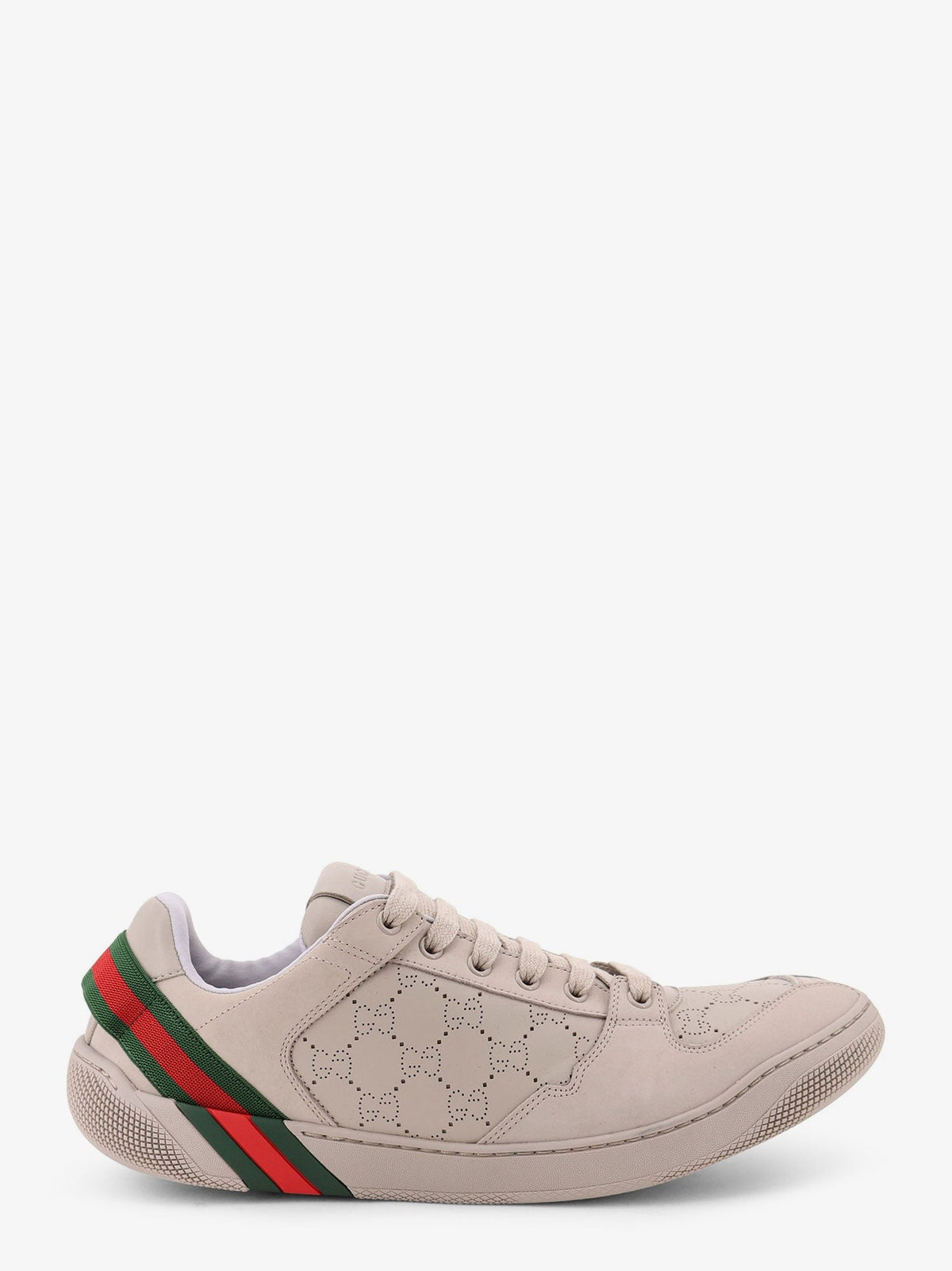Gucci Men's GG Leather Sneakers Beige
