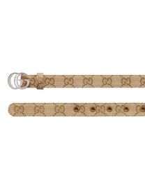 Gucci Women's GG Marmont Belt Beige