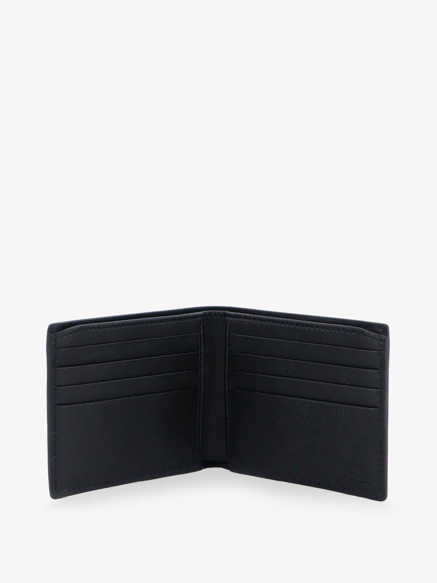 Gucci Men's GG Marmont Bi Fold Leather Wallet Black